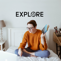 Explore - 7.5" X 40" - Modern Travel Trendy