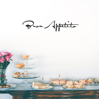 Buon Appetito -  36" x 7" - Vinyl Wall Decal for Dining Room or Kitchen