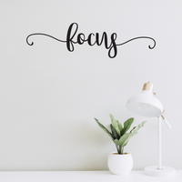 Pulse Vinyl Focus Inspirational Quote - Wall Art Decal 6" x 23" Home Decoration Wall Art - Bedroom Living Room Wall Decor - Trendy Wall Art 660078089460