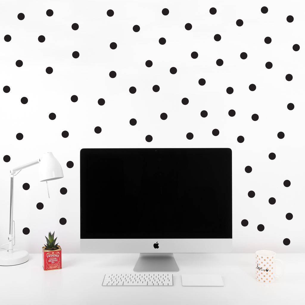 200 Pack Fun Polka Dots Pattern - Wall Art Decal - 1" x 1" - Bedroom Living Room Wall Art Decoration - Peel Off Vinyl Stickers- Apartment Decor - Mix & Match Colors! 660078089095