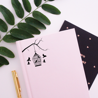 Tree Branch and Birdcage - 4.5" x 4.5" - Cute Animal Decor for Light Switch Window Mirror Luggage Car Bumper Laptop Computer Peel and Stick Skin Sticker Designs