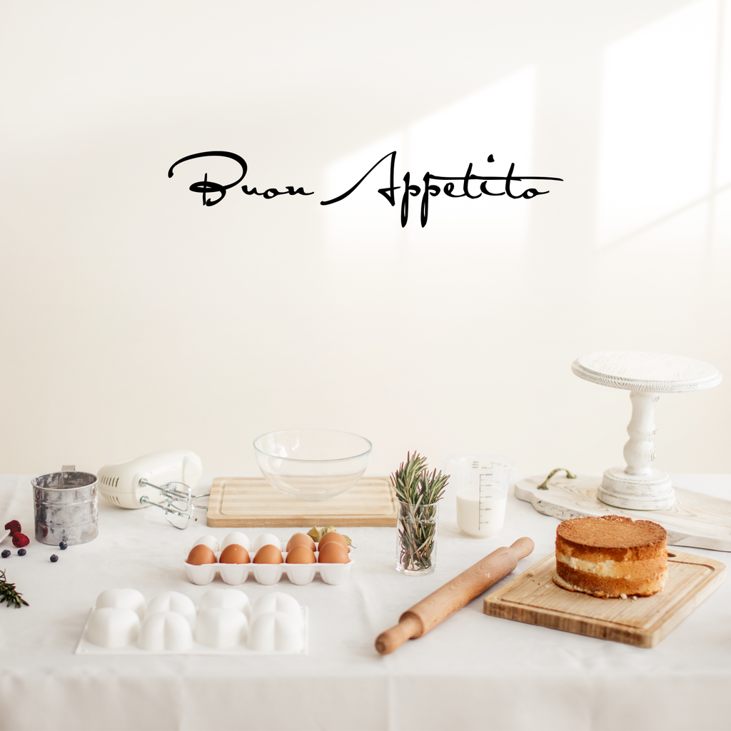 Buon Appetito -  36" x 7" - Vinyl Wall Decal for Dining Room or Kitchen