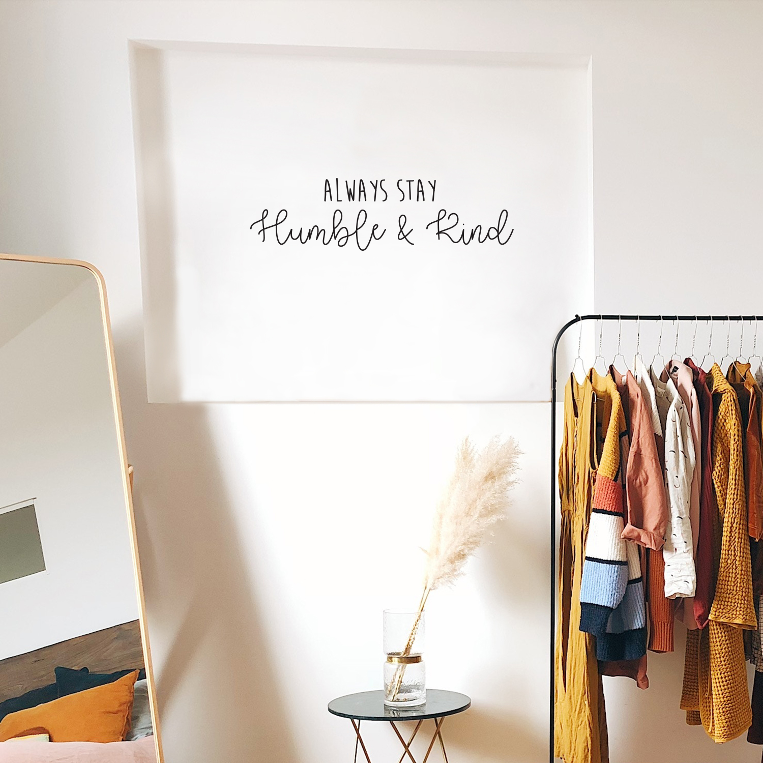 Always Stay Humble and Kind - Inspirational Life Quotes Wall Art Vinyl Decal - 6" X 26" Decoration Vinyl Sticker - Motivational Wall Art Decal - Bedroom Living Room Decor - Trendy Wall Art 660078091067