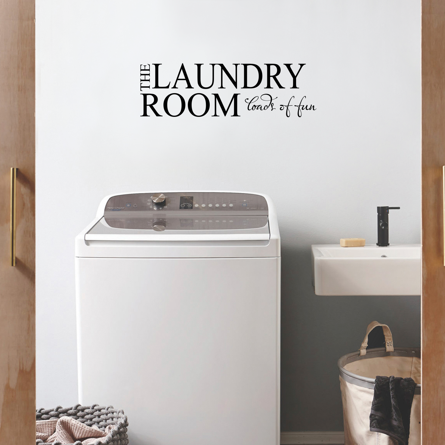 Laundry room Loads of fun - 23" x 7" - Vinyl Wall Decal Sticker Art