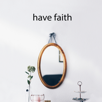Have Faith - 11" x 2" - Inspirational Religious Quotes  Decoration Vinyl Sticker - Religious Wall Decor - Life Quote Vinyl Decal 660078080986