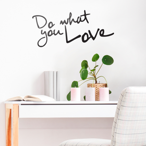 Do What You Love - Inspirational Life Quotes - Wall Art Decal 30" x 14" Decoration Vinyl Sticker - Bedroom Living Room Wall Decor - Apartment Wall Decoration - Peel Off Stickers 660078089194