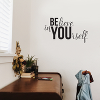 Believe in Yourself Inspirational Life Quotes - 36" x 20" - Decoration Wall Art Vinyl Sticker