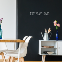 Vinyl Wall Art Decal - Eat Pray Love - 3.5" X 23" - Modern Life Quote For Home Bedroom Living Room Decoration Sticker - 660078171547