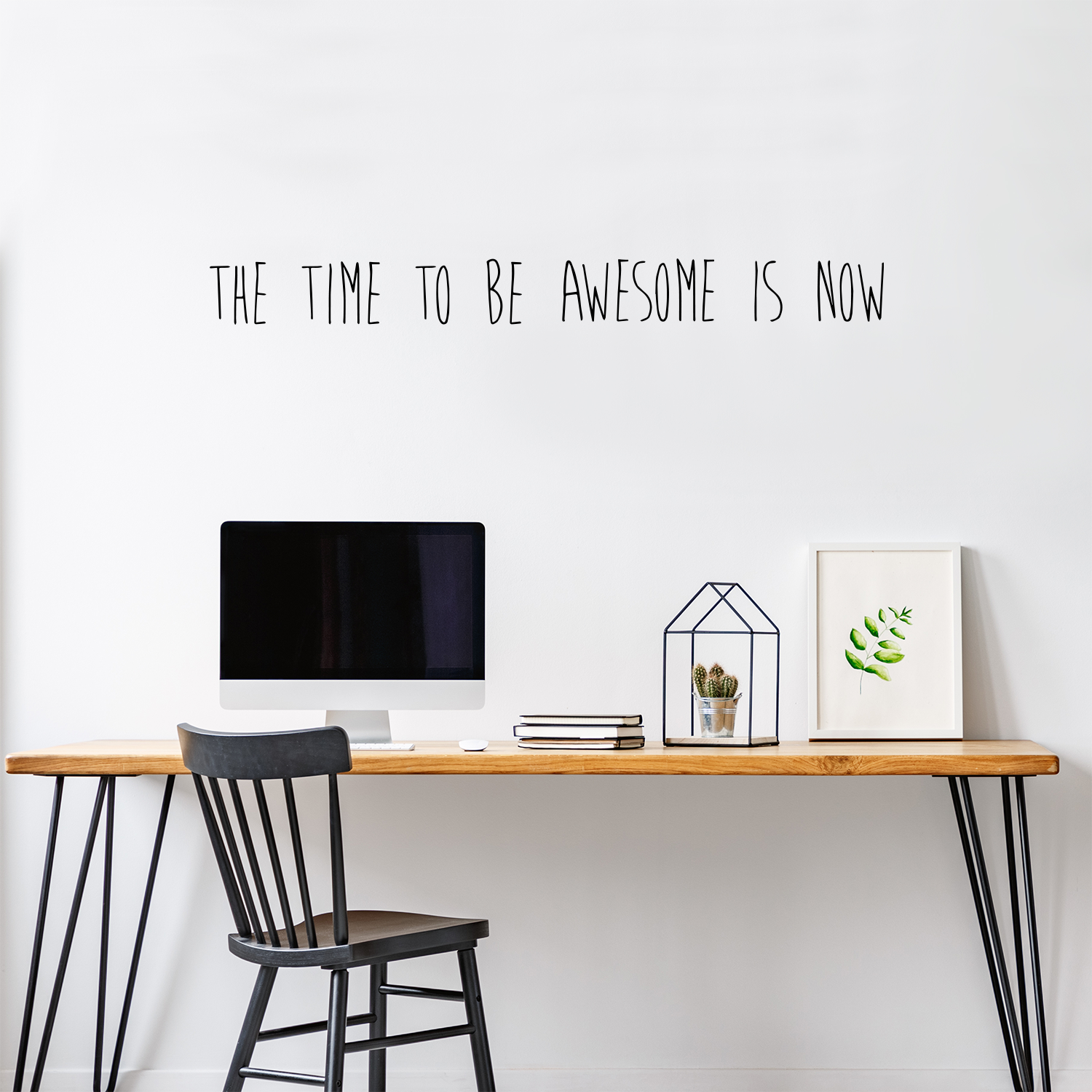 The Time to Be Awesome is Now Motivational Quote - Wall Art Decal - Decoration Vinyl Sticker - Life Quote Decal - Living Room Wall Decor 660078083857