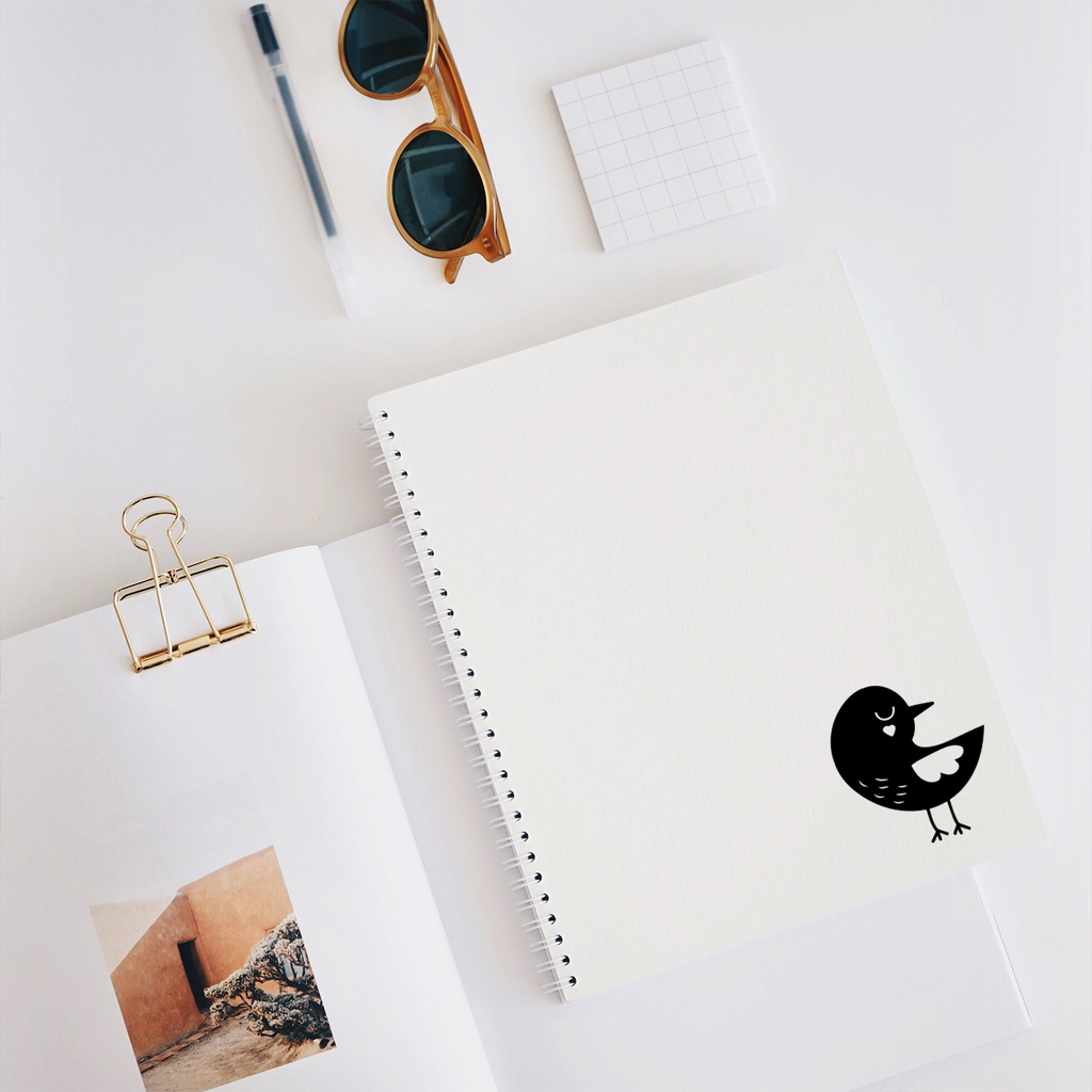 Vinyl Wall Art Decal - Little Bird - 3.5" x 4" - Cute Animal Decor for Light Switch Window Mirror Luggage Car Bumper Laptop Computer Peel and Stick 660078112106