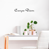 Carpe Diem - 22" x 4" - Vinyl Wall Decal Sticker Art