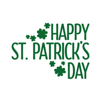 St Patrick's Day Vinyl Wall Art Decal - Happy St Patrick's Day - 16" x 23" - St Patty's Holiday Home Living Room Bedroom Sticker - Indoor Outdoor Office Workplace Apartment Decor (16" x 23", Green) 660078137437