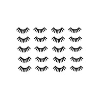 Set of 10 Vinyl Wall Art Decal - Eyelashes - 4" x 1.87" Each - Cute Laptop Skin Decal - Waterproof Girly Teens Small Sticker Adhesives for Home Bedroom Mirror Window Car Bumper Sticker 660078115527